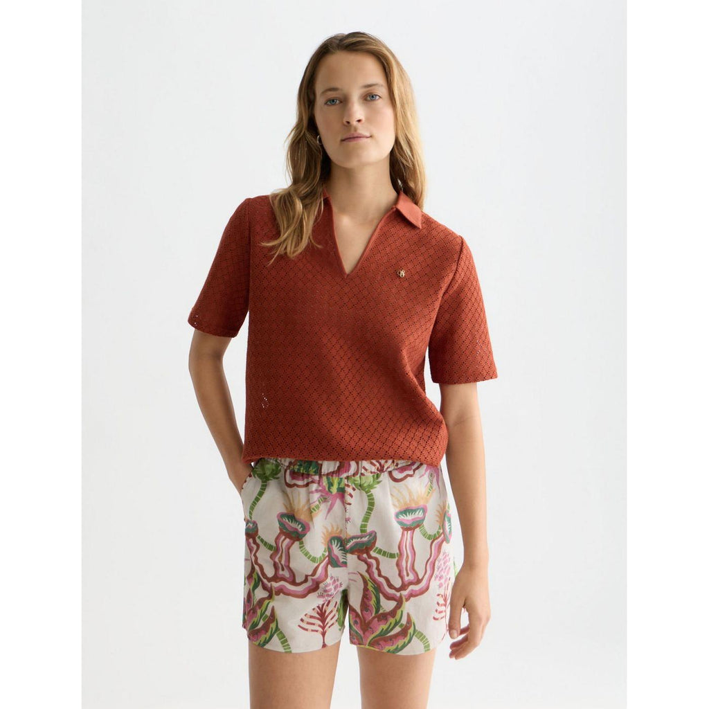 Polo Crochet - Burnt Henna
