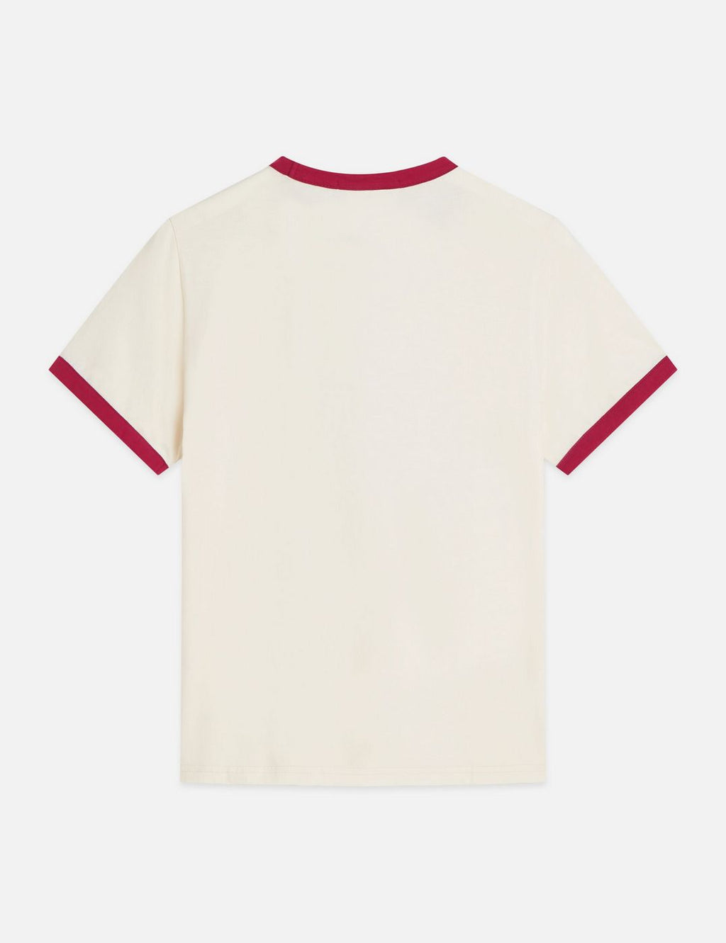 Regular-Fit T-Shirt With Contrast Binding - Eggnog