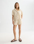 Chemise Towelling Shortsleeved - Fog