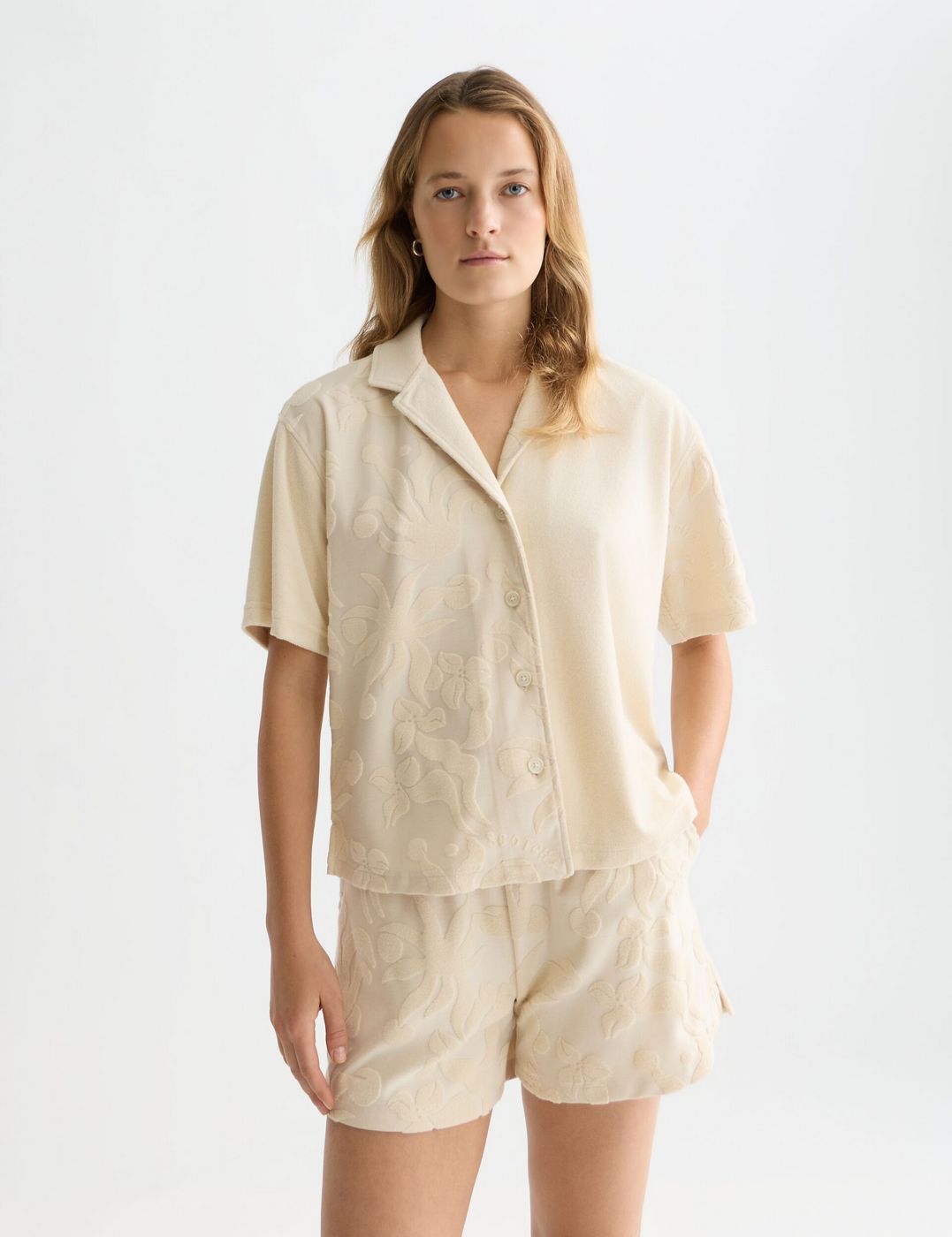 Chemise Towelling Shortsleeved - Fog