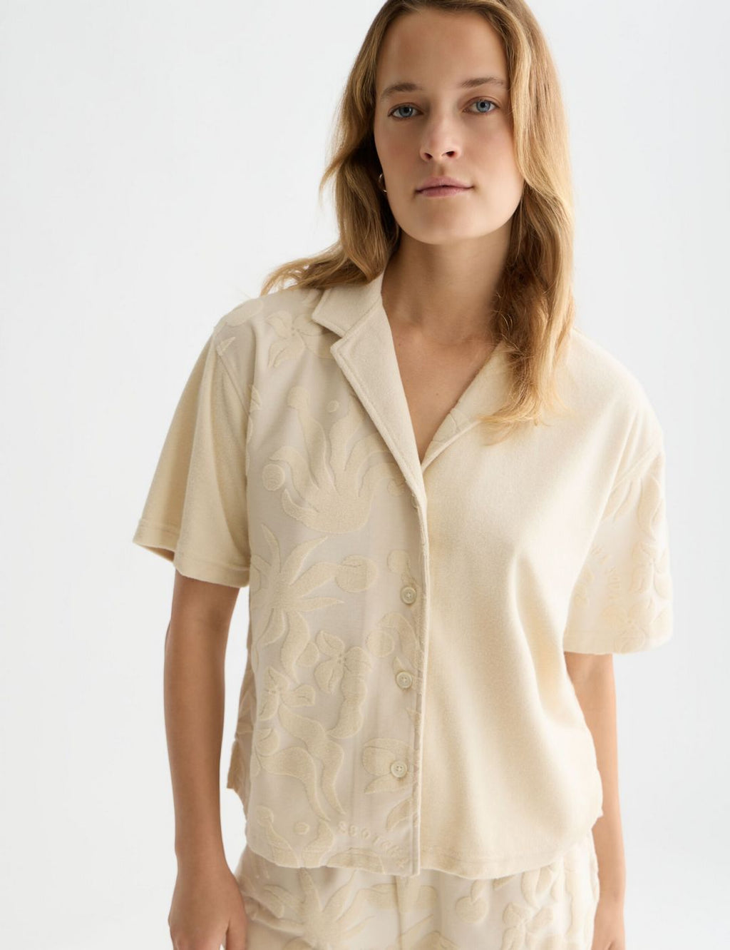 Chemise Towelling Shortsleeved - Fog