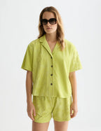Chemise Towelling Shortsleeved - Green Oasis