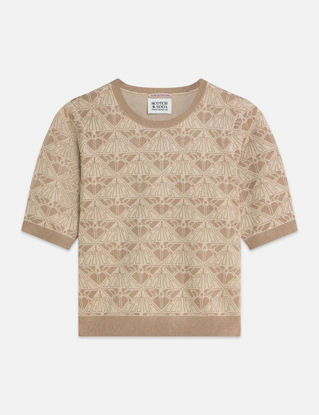 Monogram Jacquard Pullover - Travertine