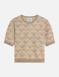 Monogram Jacquard Pullover - Travertine