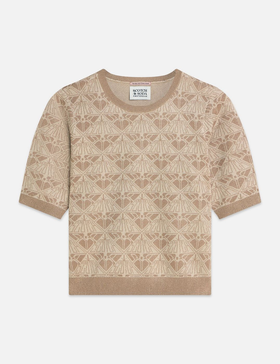 Monogram Jacquard Pullover - Travertine