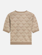 Monogram Jacquard Pullover - Travertine
