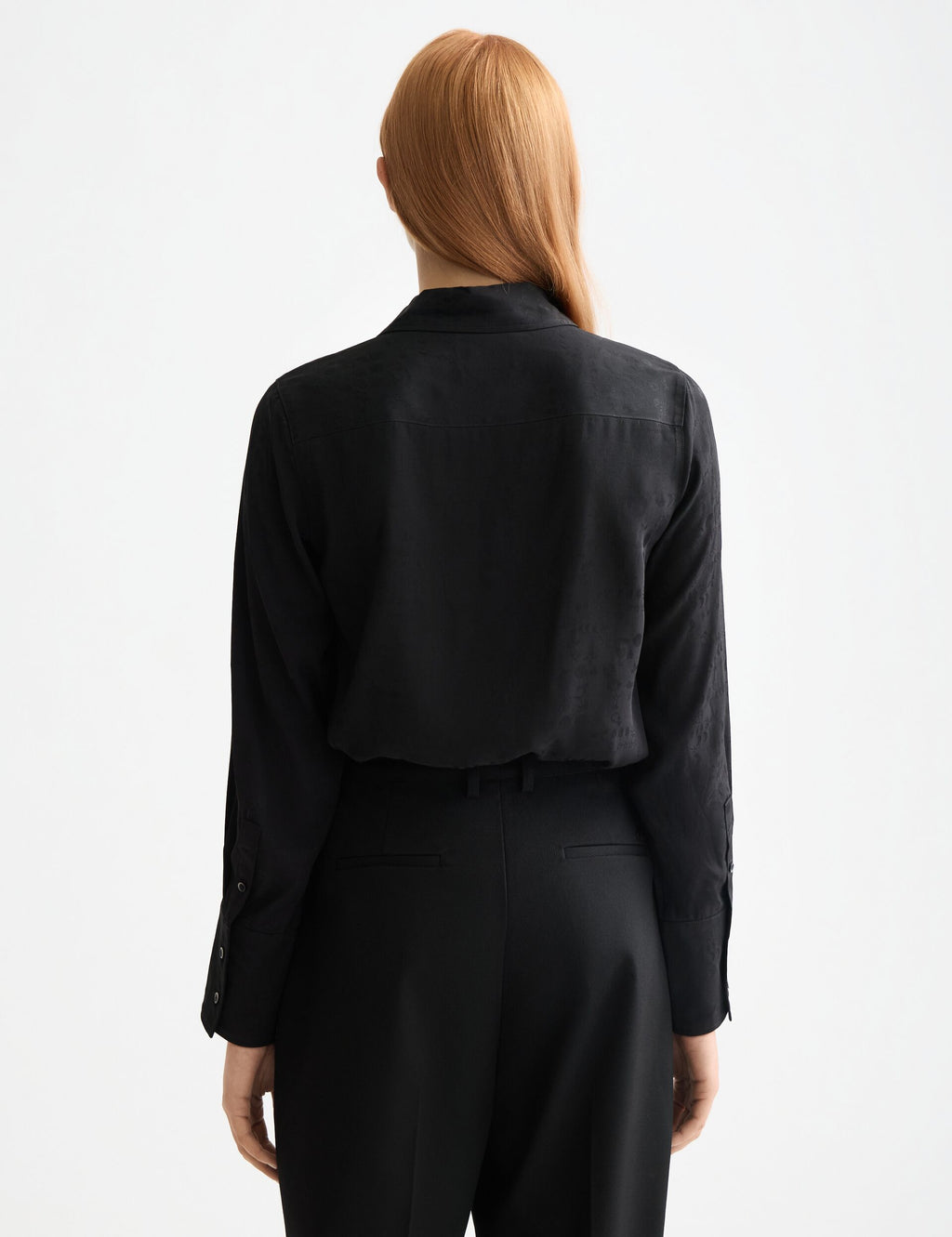 Camisa de Jacquard de Corte Regular - Météorite
