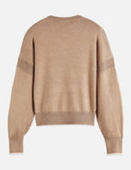 V-Neck Relaxed Pullover - Amphora Melange