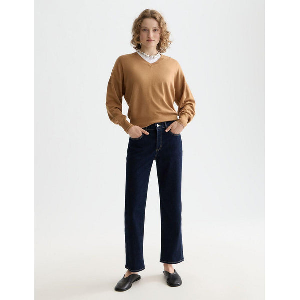 Pull Core V-Neck Relaxed - Tobacco Melange