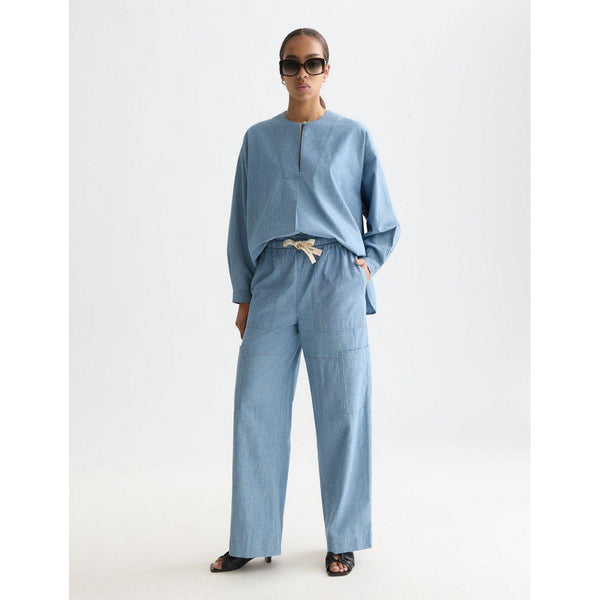 Chemise Denim Bib - Blue Moon