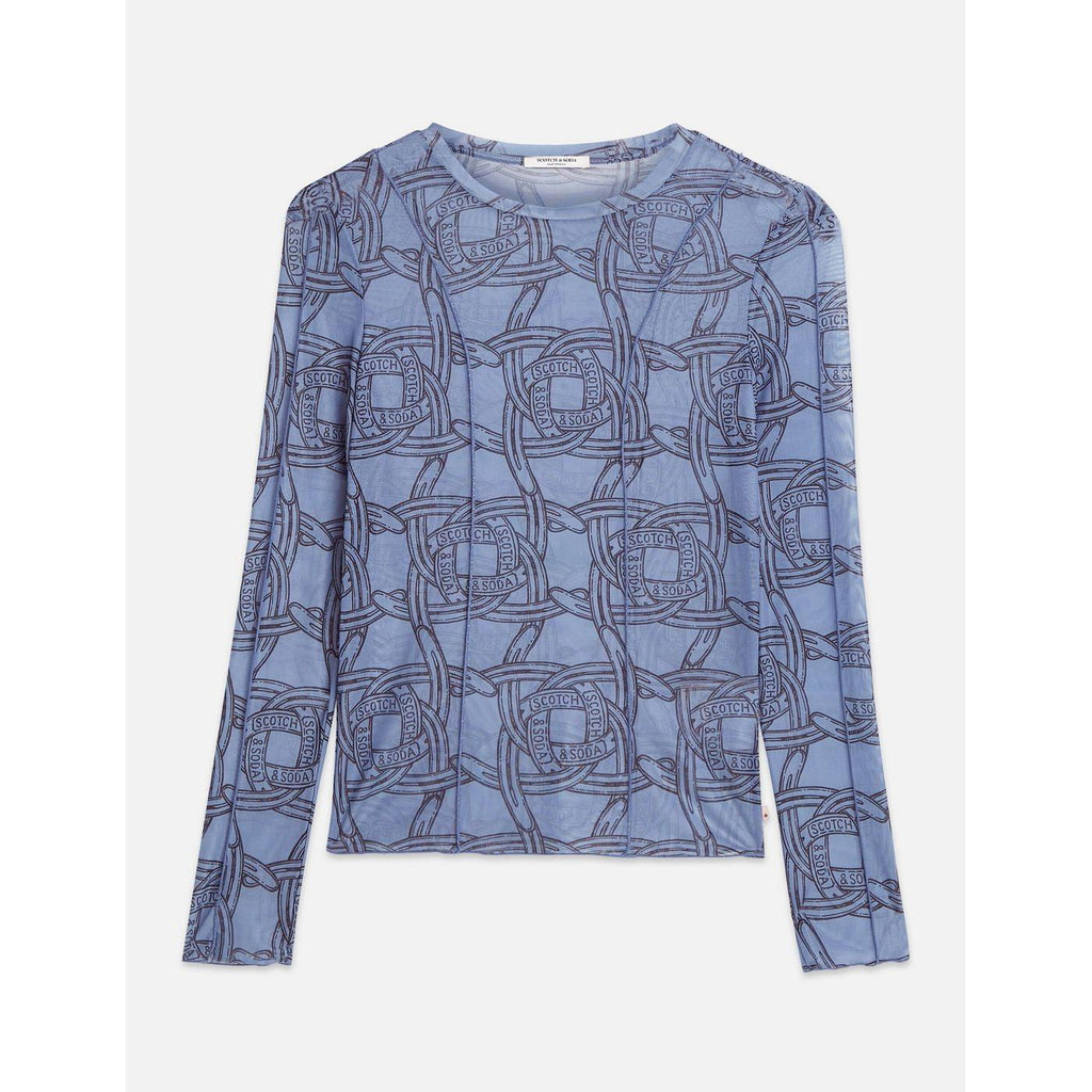 T-Shirt Printed Mesh Long Sleeve - Horseshoes Infinity