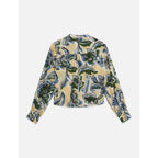 Chemise Pin Tuck Long Sleeve - Lucky Bandana Multi Parsnip