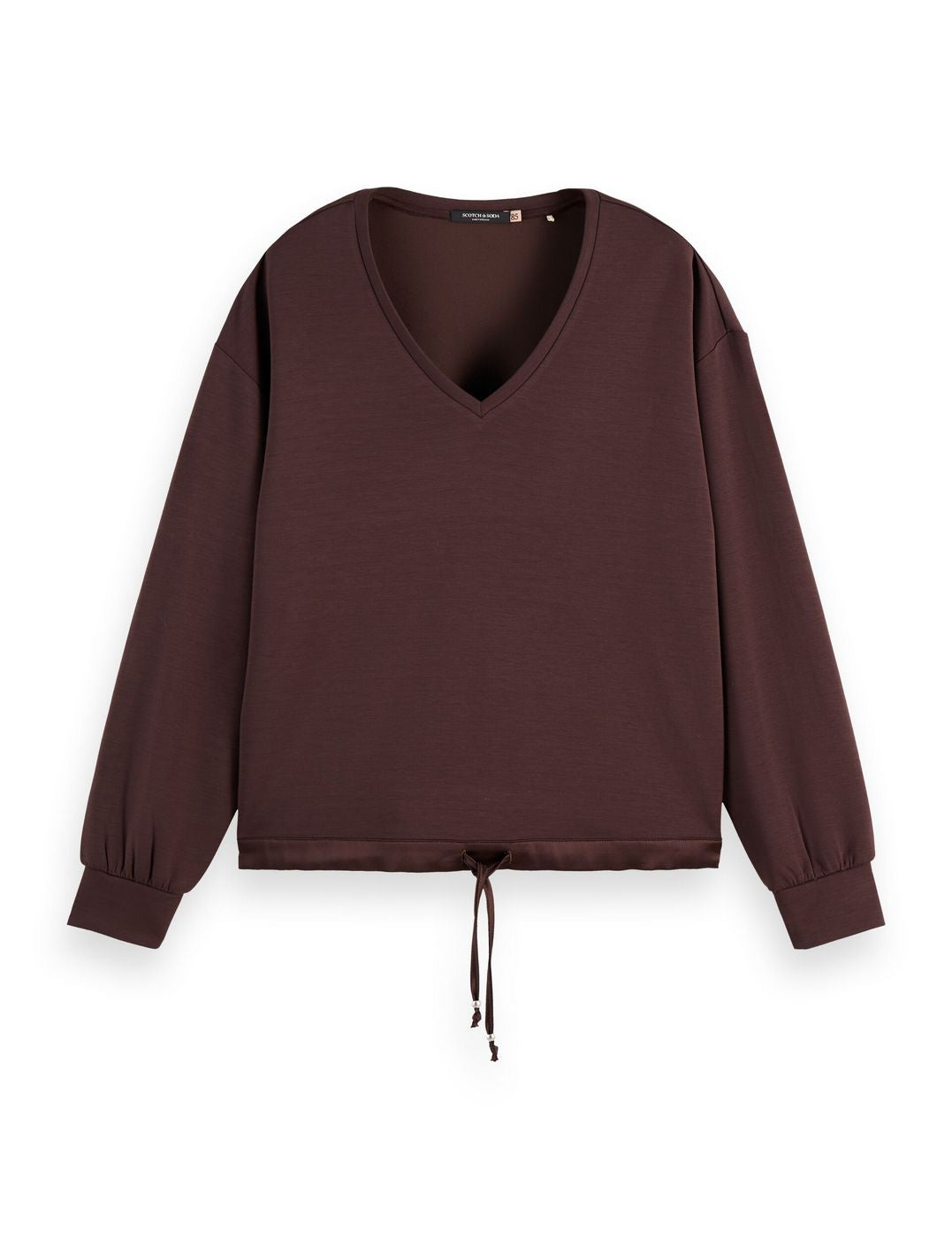 Pullover aus Modal - Chocolate Plum