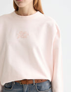 Sweat Oversize Teint sur Pièce Logo - Barely There
