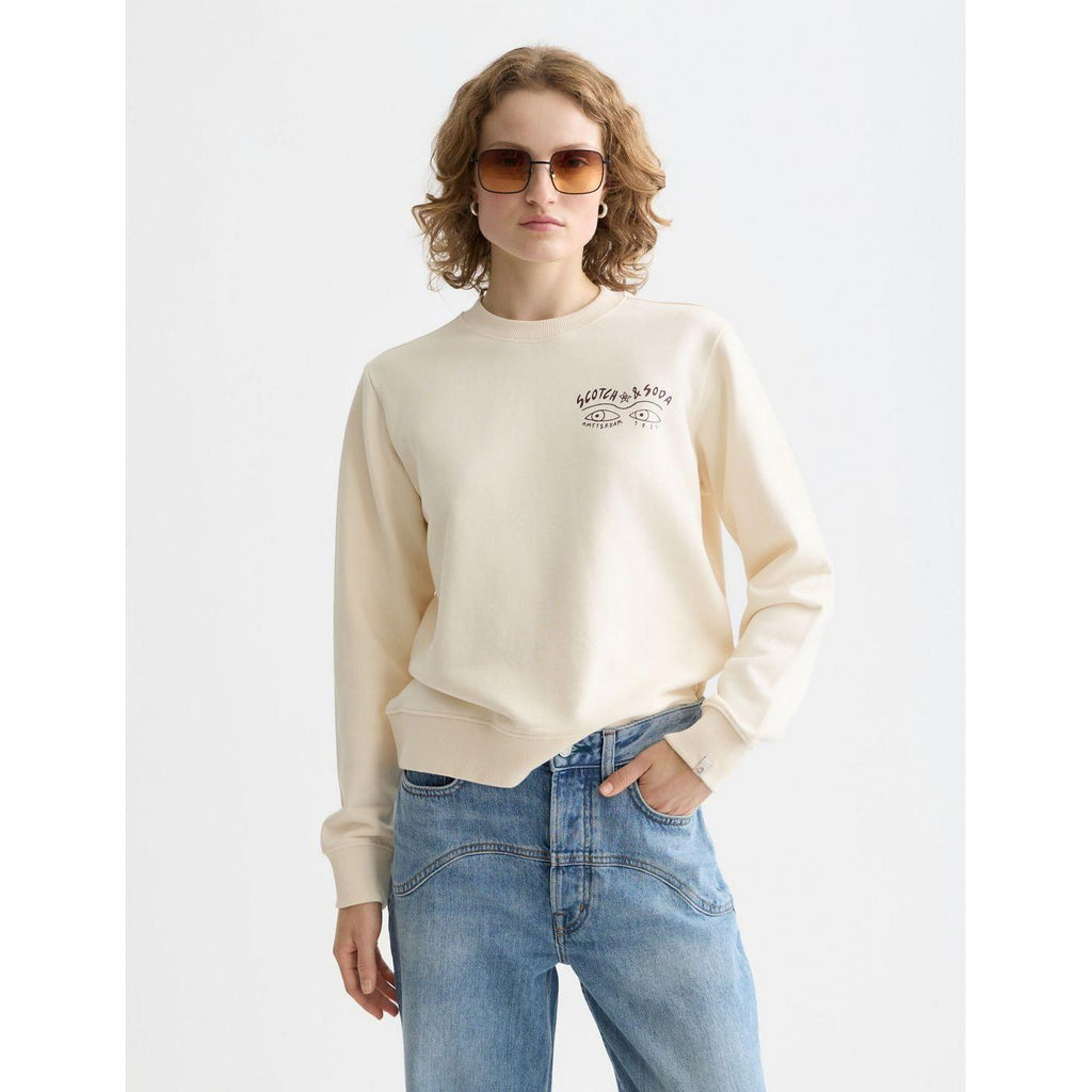 Sweat Small Artwork Regular Fit - Eggnog