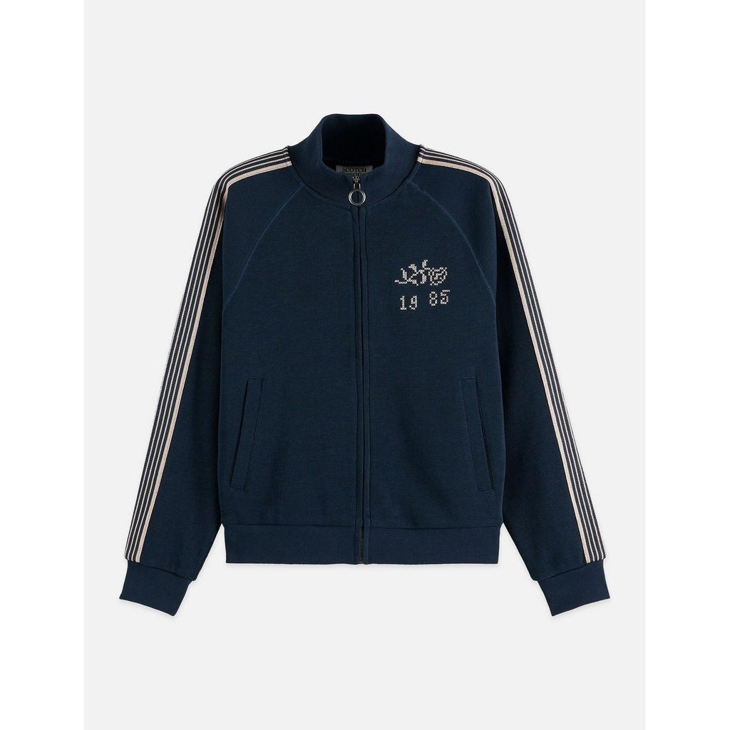 Sudadera con cremallera Interlock - Carbon