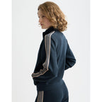 Sudadera con cremallera Interlock - Carbon