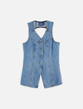 Denim Top With Western Seam Details — City Slicker - City Slicker