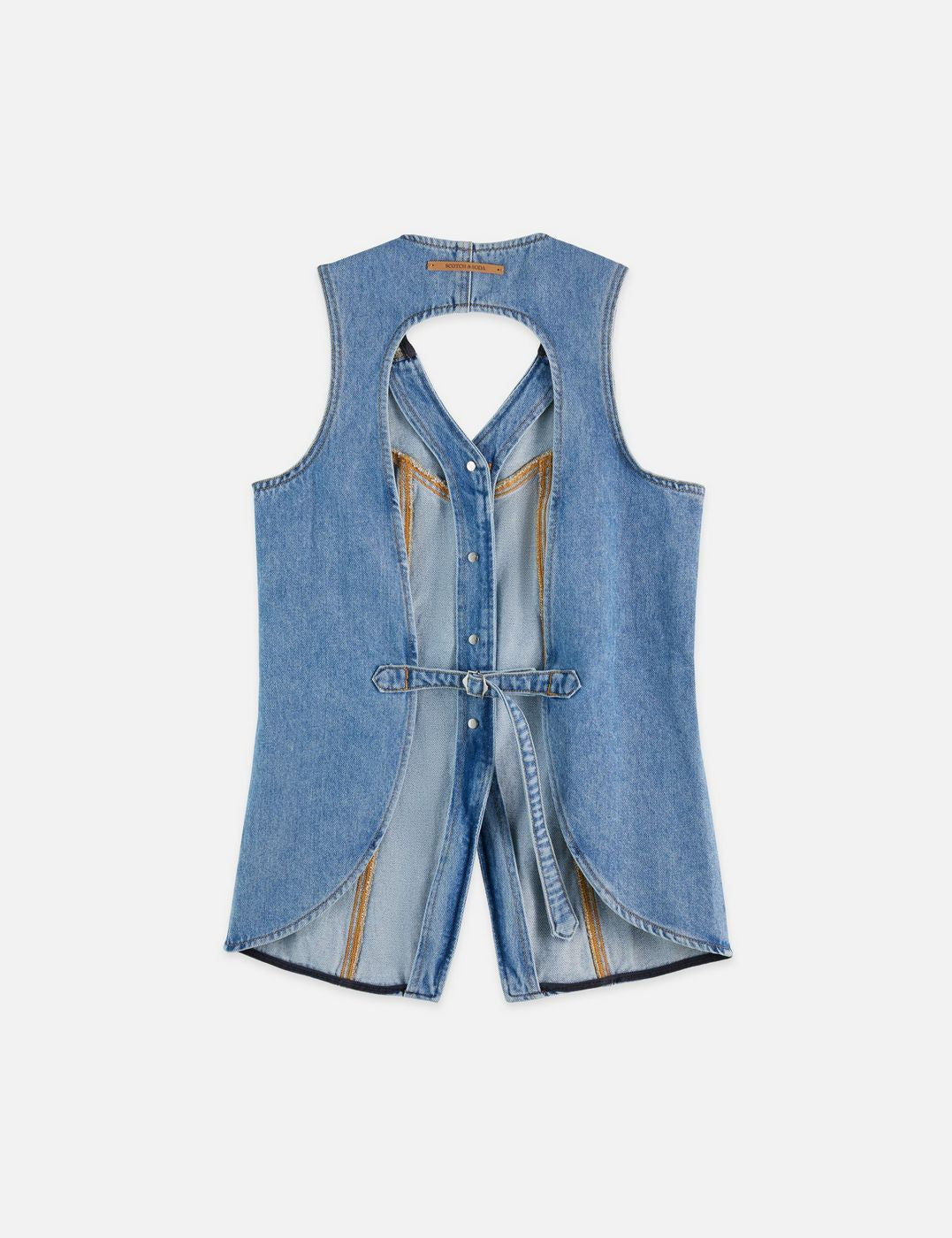 Denim Top With Western Seam Details — City Slicker - City Slicker