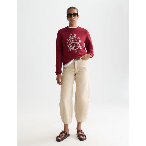 Sweat Chest Artwork Regular-Fit - Biking Red