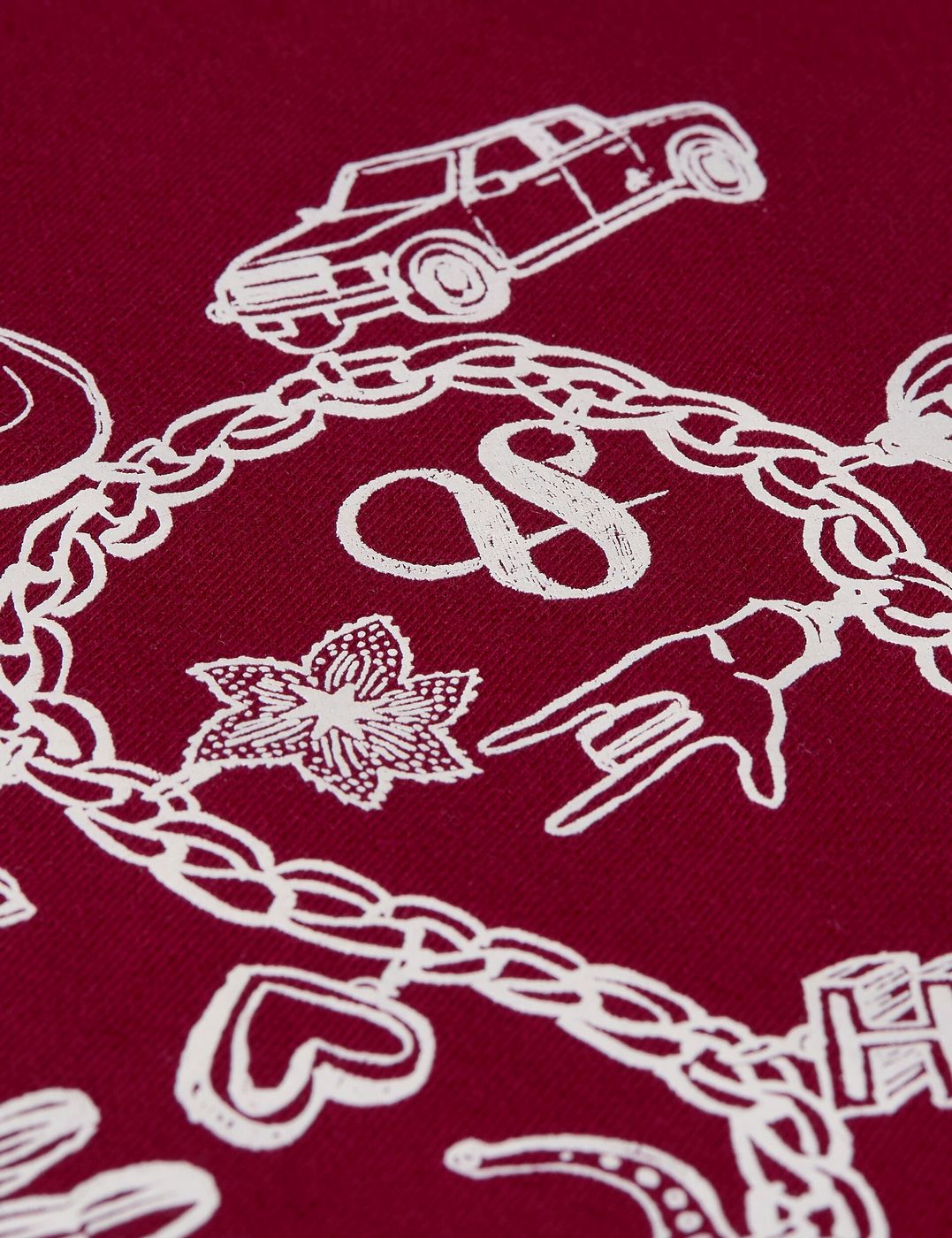 Sweat Chest Artwork Regular-Fit - Biking Red