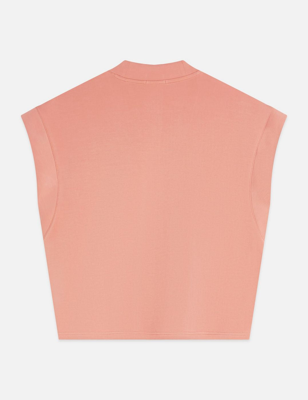 Tencel V-Neck Shortsleeved Sweatshirt - Canyon Clay