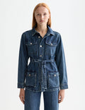 Reworked Belted Denim Jacket — Framework