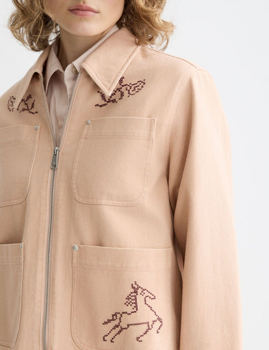 Veste Embroidered - Rose Dust