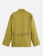 Blazer Viscose Twill Belted - Green Moss