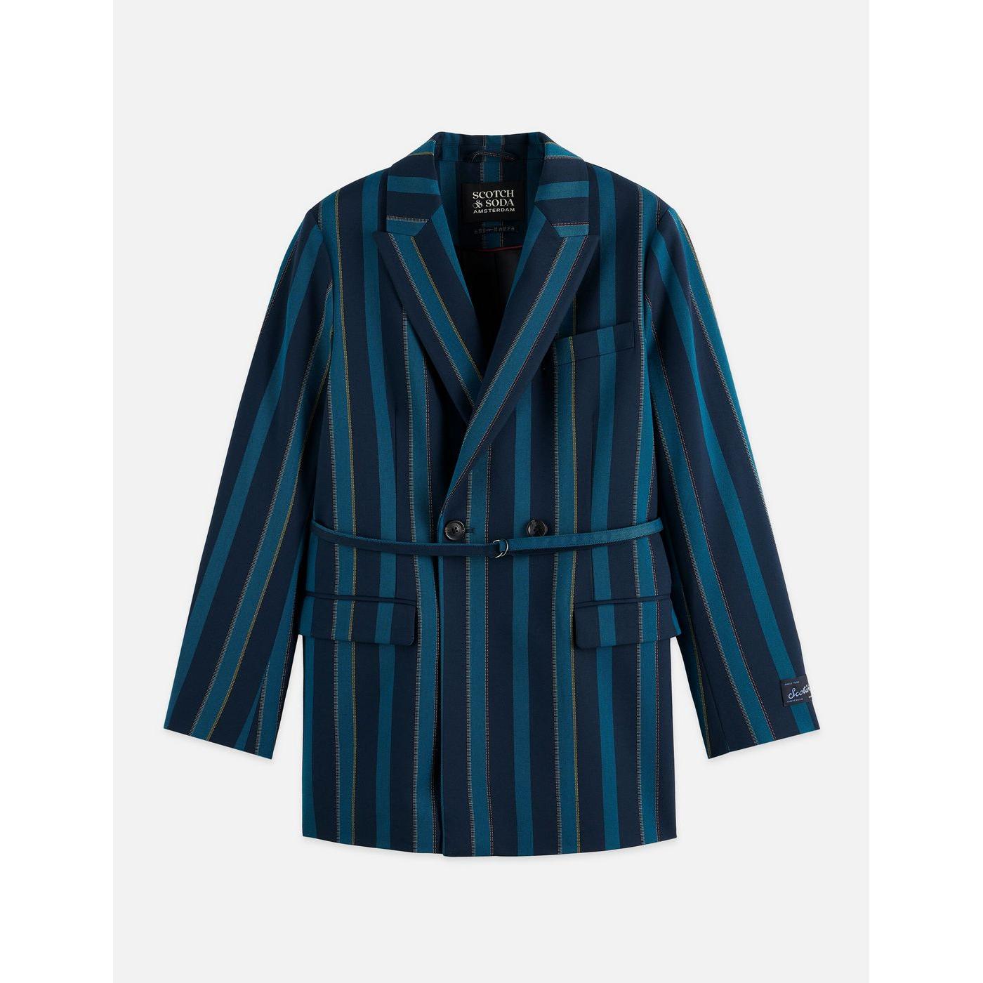 Blazer Blanket Stripe Db - Carbon Stripe