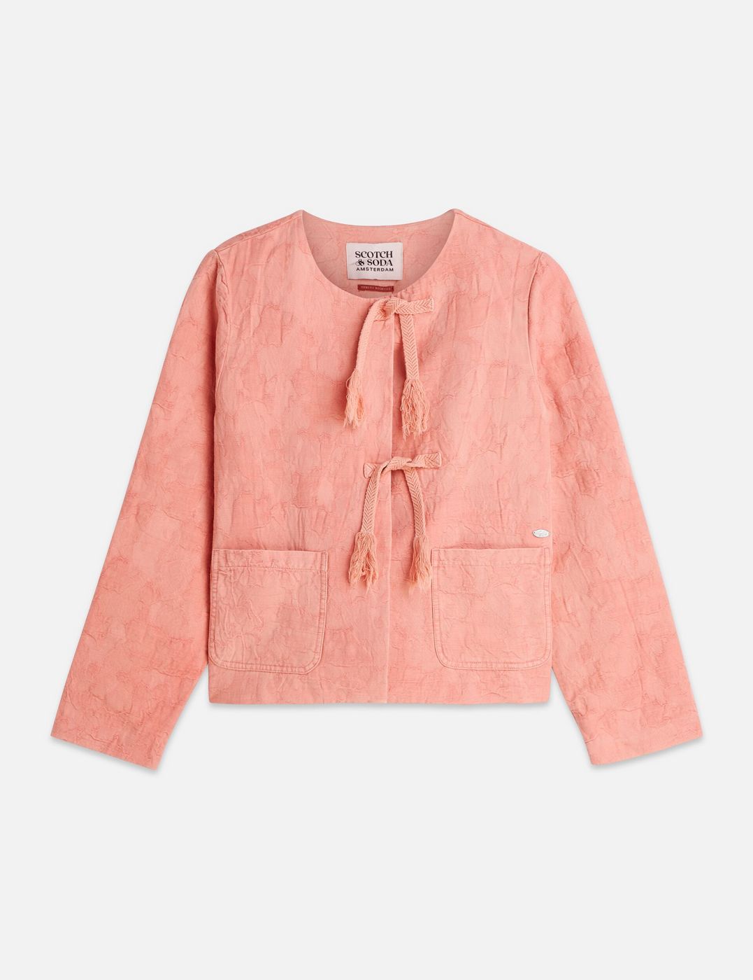 Structured Jacquard Blazer - Canyon Clay
