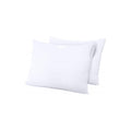 Set of 2 Pillow Protectors - Waterproof Anti-Mite Sponge - White
