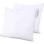 Set of 2 Pillow Protectors - Waterproof Anti-Mite Sponge - White