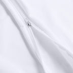Set of 2 Pillow Protectors - Waterproof Anti-Mite Sponge - White