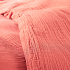 Parure De Couette (Housse + Taies D'Oreiller) - 100% Gaze De Coton - Blush