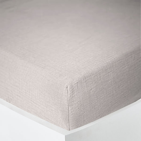 Drap Housse Gaze De Coton - Perle