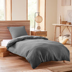 Duvet Set (Cover + Pillowcases) - Honeycomb - Slate