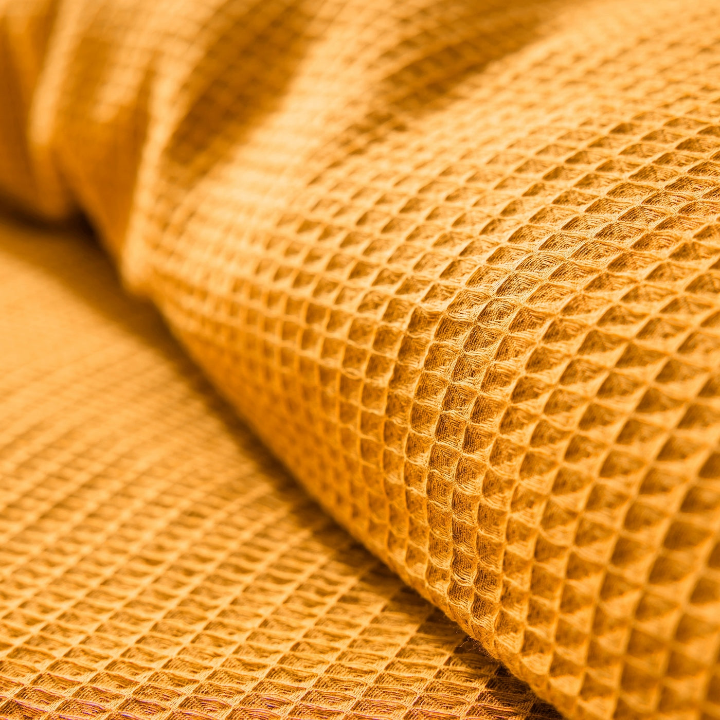 Duvet Set (Cover + Pillowcases) - Honeycomb - Curry