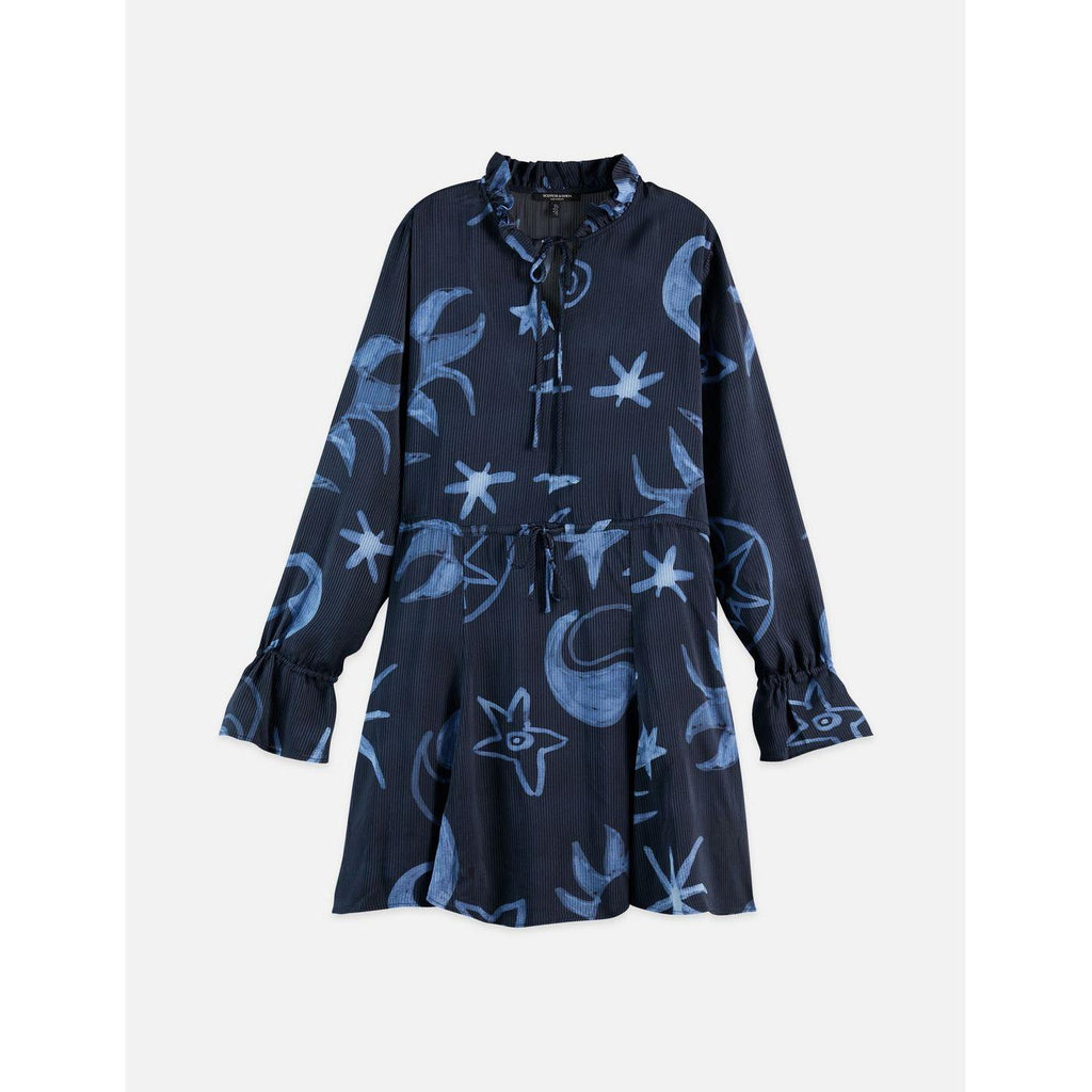 Robe Printed Long Sleeve Mini - Cosmic Sky Spaced Carbon