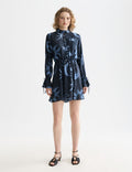 Robe Printed Long Sleeve Mini - Cosmic Sky Spaced Carbon