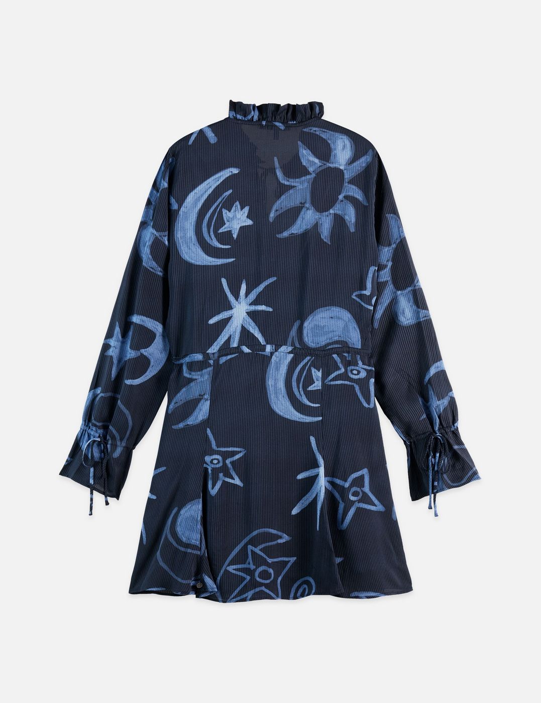 Robe Printed Long Sleeve Mini - Cosmic Sky Spaced Carbon