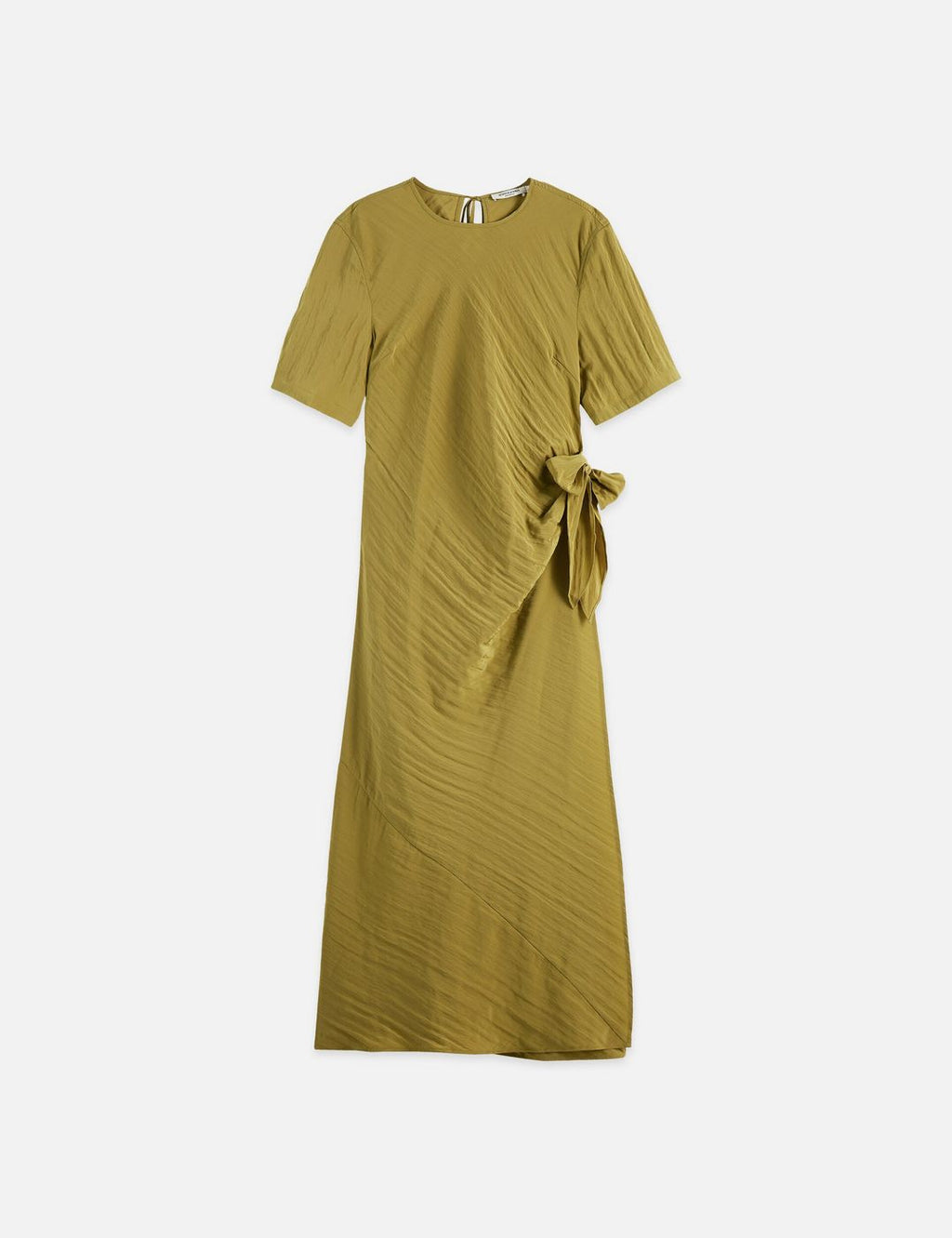 Tie Wrap Dress - Green Moss