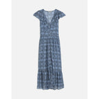 Robe Printed Chiffon Midi Day - Horseshoes Infinity