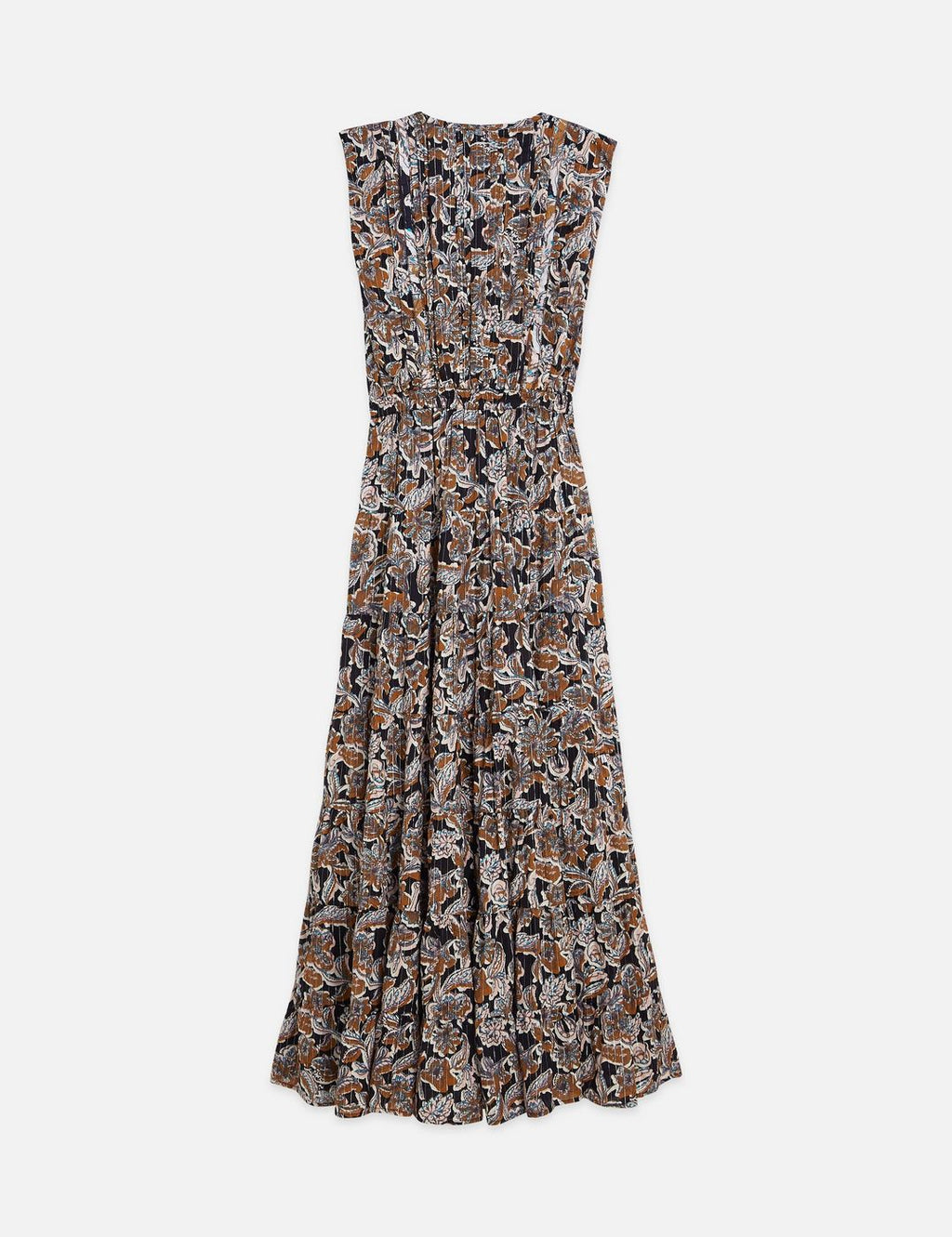 Robe Printed Tiered Maxi - Lucky Bandana Multi Meteorite