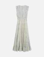 Robe Printed Tiered Maxi - Cactus Stripe Placed Raffia