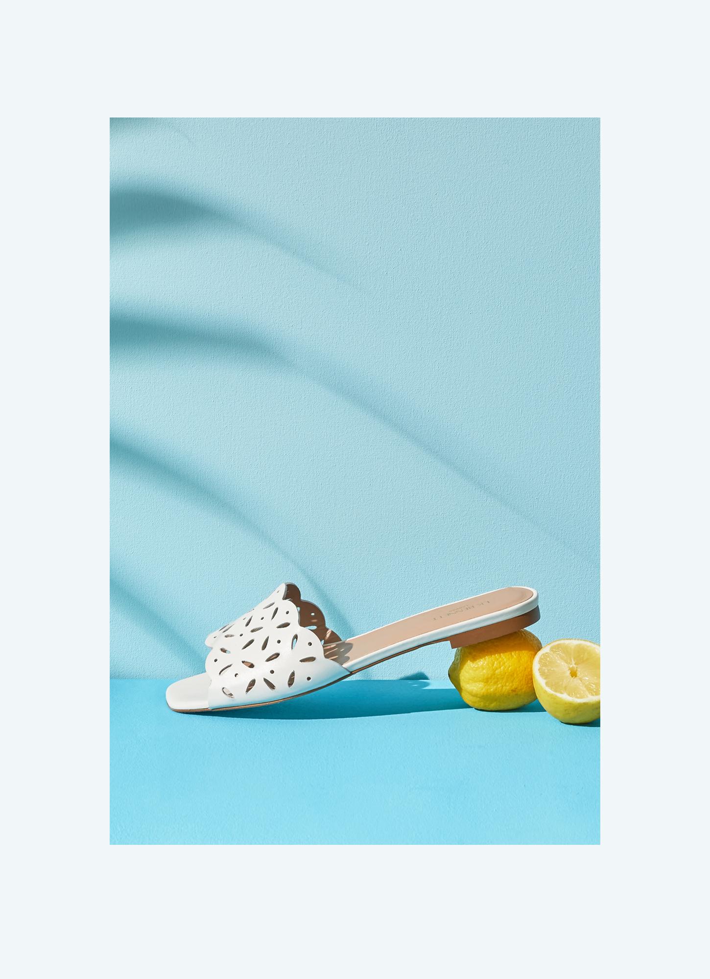 Mules En Cuir Amaya - Blanc