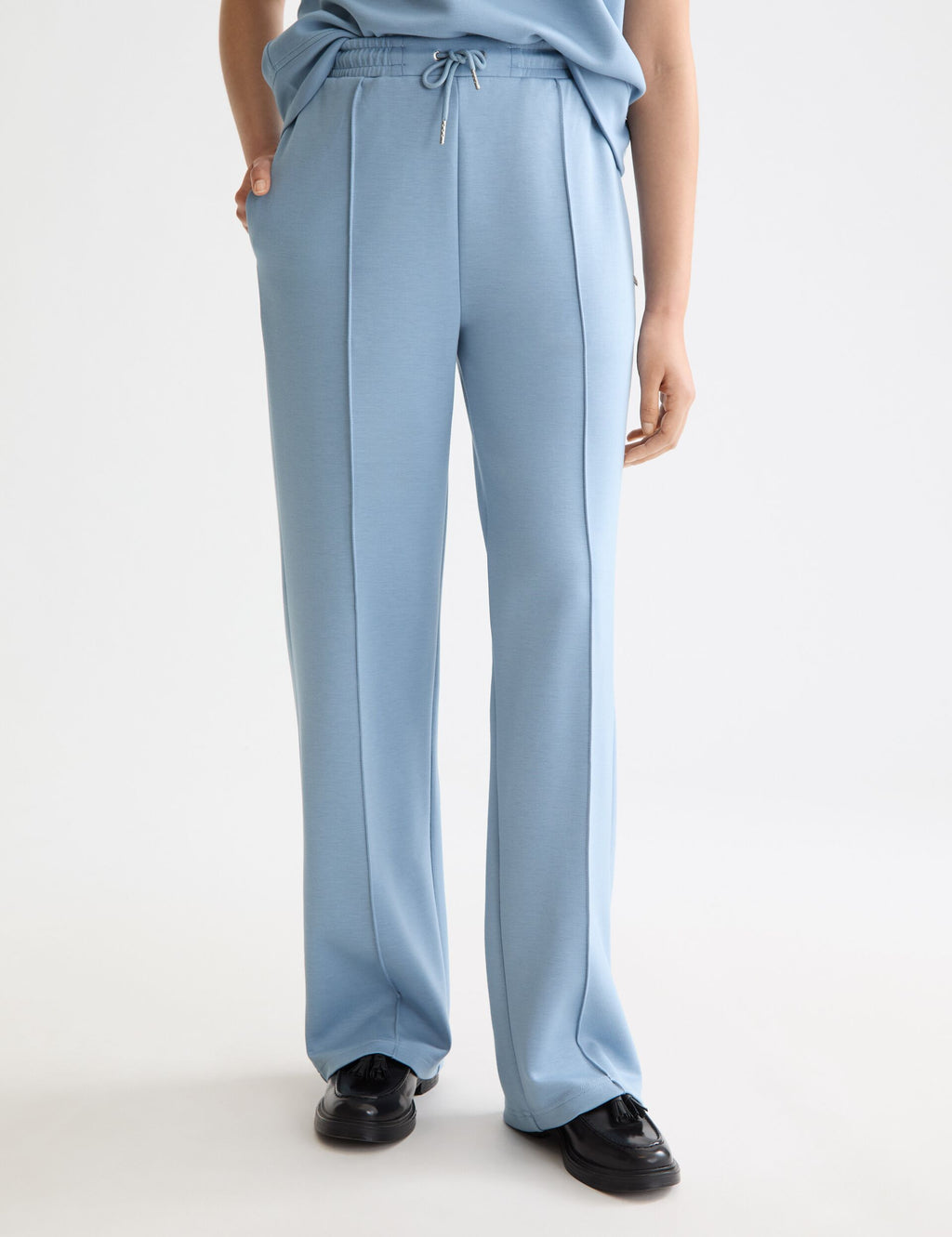 Joggingbukser i Modal - Vasket Denim