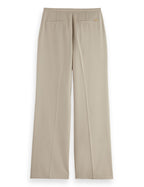 Edie - Gabardine-Hose mit Hohem Bund und Weitem Bein - Plaza Taupe