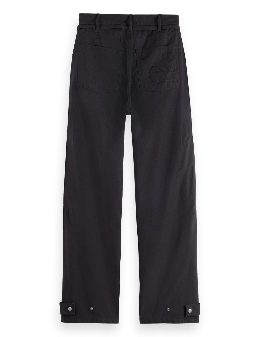 Lotus barrel leg broek met zichtbare stiksels - Météorite
