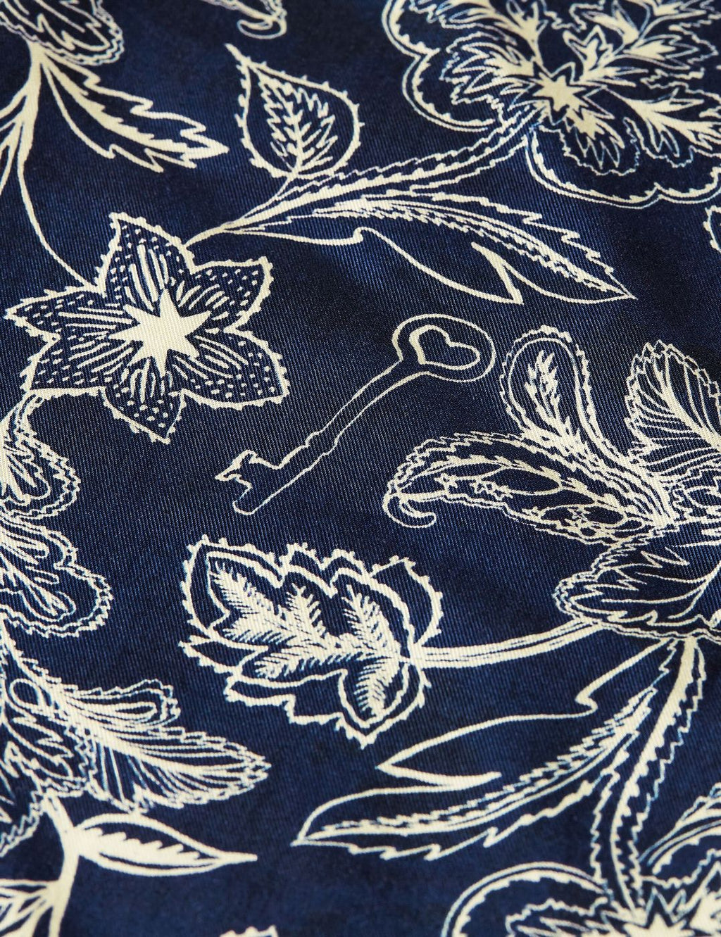 Eleni - All Over Printed High Rise Wide Leg Pull On Pants - Lucky Bandana Dress Blues